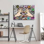 Wallity 70100POP-006 Lienzo Decorativo Multicolor 70 x 100 cm